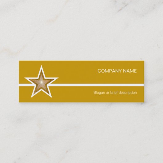 Gold Star White line visitekaartje goudmakreel (Voorkant)