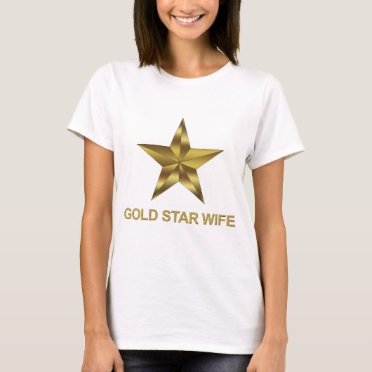 Gold Star Wife T-shirt (Voorkant)