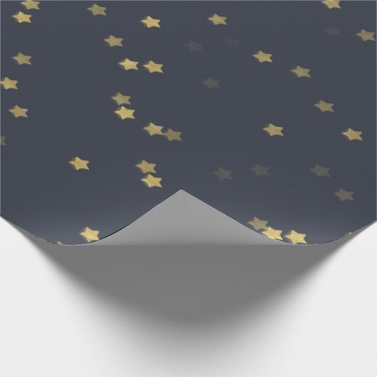 Gold Star Wrapping Paper Roll Cadeaupapier (Hoek)