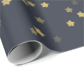 Gold Star Wrapping Paper Roll Cadeaupapier (Rol Hoek)