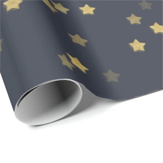 Gold Star Wrapping Paper Roll Cadeaupapier (Rol Hoek)