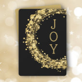 Gold Star Wreath op zwarte kerst niet-foto van fot Feestdagenkaart