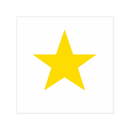 "Gold Star" Zelfinkt stempel (Design)