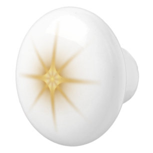 Gold Starburst Keramische Knop