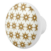 Gold Starburst Pattern Keramische Knop (Rechts)
