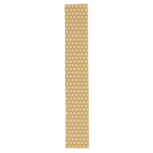 Gold Starburst Pattern Long Table Runner Lange Tafelloper (Voorkant)