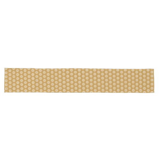 Gold Starburst Pattern Long Table Runner Lange Tafelloper (Horizontaal)