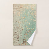 Gold Stardust op Zee Green Bad Handdoek (Handdoek)