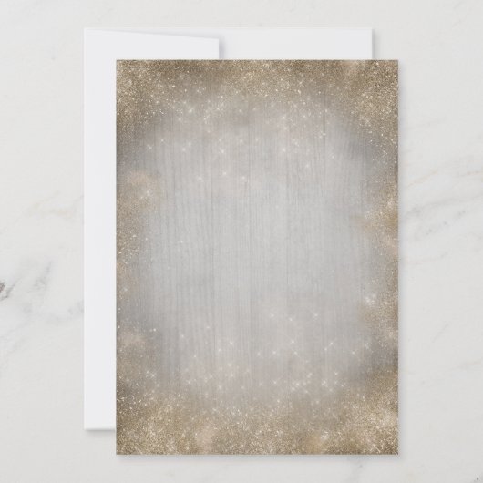 Gold Starfish Couple Tropical Beach bruiloft Kaart (Achterkant)