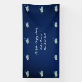 Gold Starlit Baby Boy Bliss Stork Special Delivery Spandoek (Verticaal)