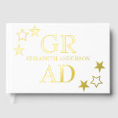 Gold Stars Afstudeerder Gastenboek (Voorkant)