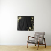 Gold Stars Afstuderen Achtergrond Wandkleed (In Situ (horizontaal))