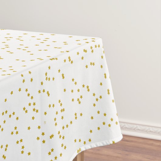Gold Stars All-Over Print Minimalist Holiday Tafelkleed (Voorbeeld)