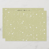Gold Stars baby shower Kaart (Voorkant / Achterkant)