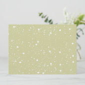 Gold Stars baby shower Kaart (Staand voorkant)