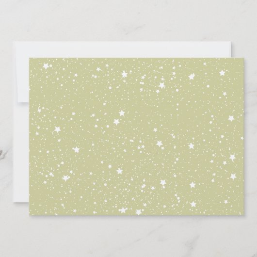 Gold Stars baby shower Kaart (Voorkant)