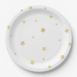 Gold Stars Baby shower Papieren Bordje