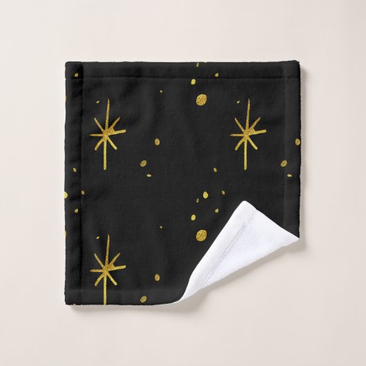Gold Stars Bad Handdoek (Wasdoekje)