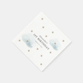 Gold Stars & Blue Clouds Kind is jarig Servet (Hoek)