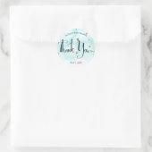 Gold Stars & Blue Sky Clouds Baby shower Ronde Sticker (Tas)