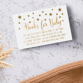 Gold Stars Boeken voor Baby Insteekkaart Kaart