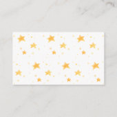 Gold Stars Boeken voor Baby Invitation Insert Informatiekaartje (Achterkant)