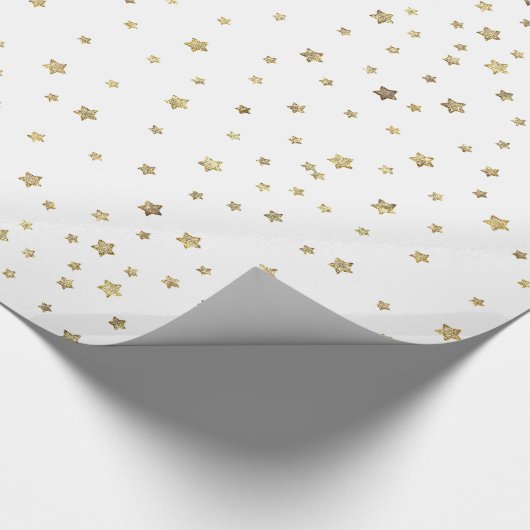 Gold Stars Cadeaupapier (Hoek)
