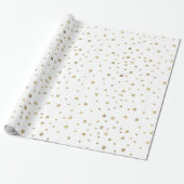 Gold Stars Cadeaupapier (Uitgerold)