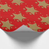 Gold Stars Cadeaupapier (Hoek)
