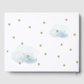 Gold Stars & Clouds Baby shower Gastenboek (Achterkant)