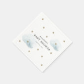 Gold Stars & Clouds Baby showers servetten (Hoek)