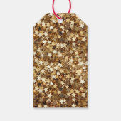 Gold Stars Confetti Cadeaulabel (Achterkant)