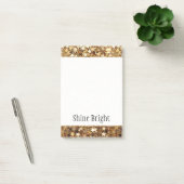 Gold Stars Confetti Glam Post-it® Notes (Kantoor)