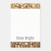 Gold Stars Confetti Glam Post-it® Notes (Voorkant)