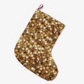 Gold Stars Confetti Grote Kerstsok (Voorkant (Hangend))