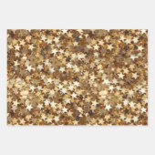 Gold Stars Confetti Inpakpapier Vel (Voorkant)