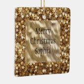 Gold Stars Confetti Keramisch Ornament (Rechts)