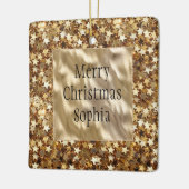 Gold Stars Confetti Keramisch Ornament (Links)