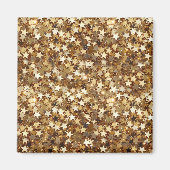 Gold Stars Confetti Magneet (Voorkant)