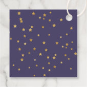 Gold Stars Dank je Baby shower Bedankjes Labels (Achterkant)