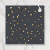 Gold Stars Dank je Baby shower Bedankjes Labels (Achterkant)