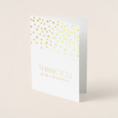 Gold Stars Dank u voor uw persoonlijke kaart (Voorkant)