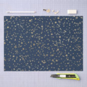 Gold Stars Deep Blue Tissuepapier (Craft)