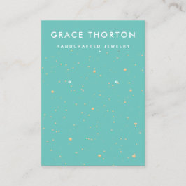 Gold Stars die juwelen vertonen Kaart Visitekaartje