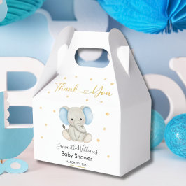 Gold Stars Elephant Baby shower Favoriete Box Bedankdoosjes