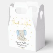 Gold Stars Elephant Baby shower Favoriete Box Bedankdoosjes (Geopend)