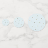 Gold Stars en Fluffy Clouds Baby shower Confetti (Achterkanten)