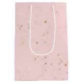 Gold Stars en Stippen 18e verjaardag Middelgrote G Medium Cadeauzakje (Achterkant)