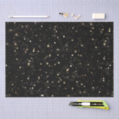 Gold Stars en Stippen op zwart Tissuepapier (Craft)