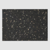Gold Stars en Stippen op zwart Tissuepapier (Voorkant)